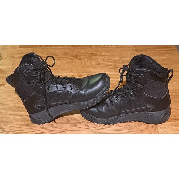 Under Armor Stellar G2 Tactical Leather  Combat Boots Black Women's 6 Military - Picture 6 of 9